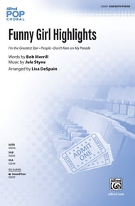 Funny Girl Highlights SAB choral sheet music cover Thumbnail